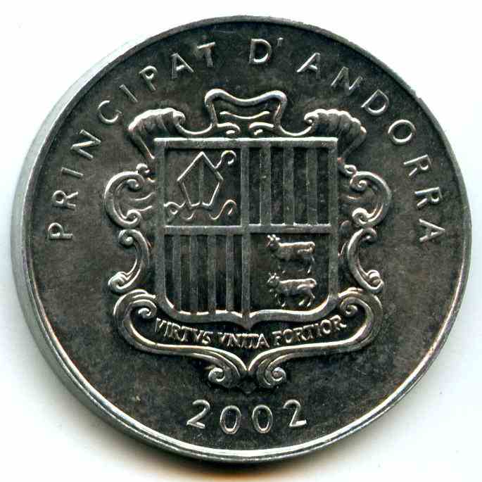 1 сантим 2002 рік Андорра