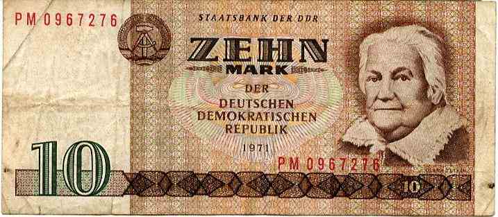 10 марок 1971 рік Німеччина