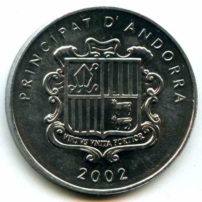 1 сантим 2002 рік Андорра
