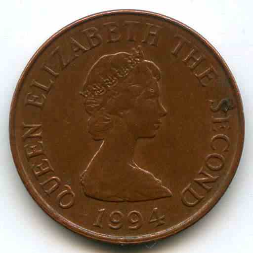 1 пенні 1994 рік Острів Джерсі