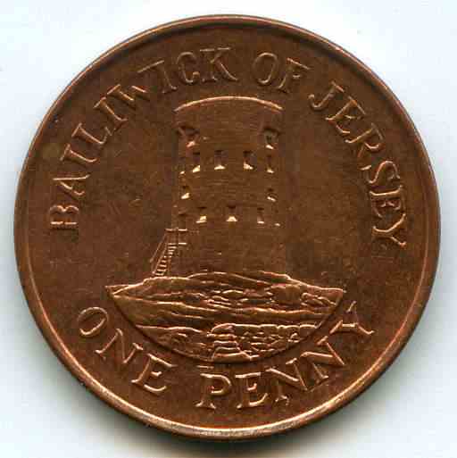 1 пенні 1998 рік Острів Джерсі